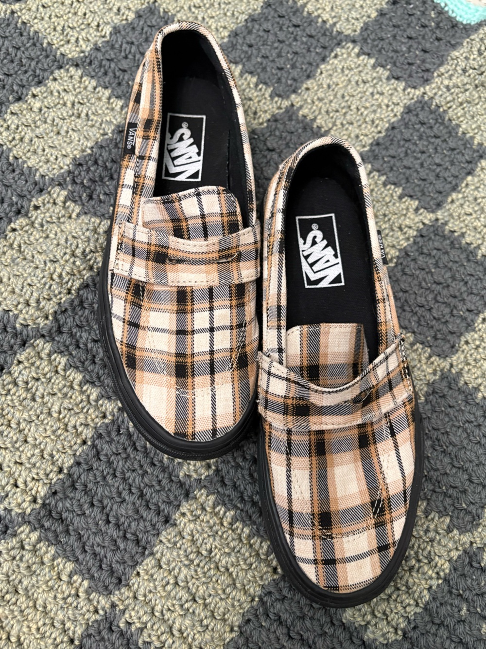 Vans Loafer Style 53 Plaid Khaki Shoe